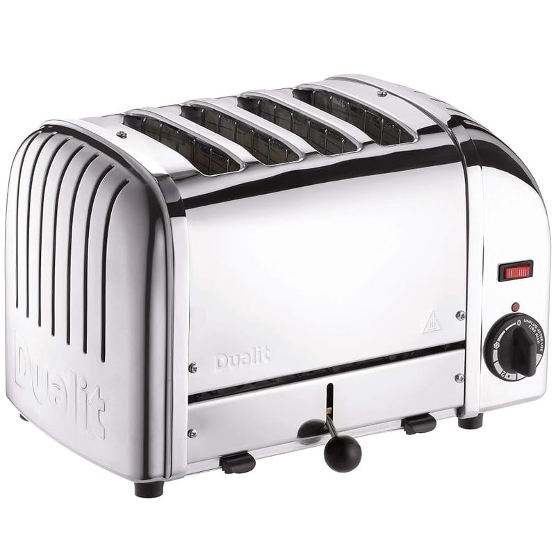 Dualit Classic 4 Slice Vario Toaster - Stainless Steel, Hand Built in the UK - Replaceable ProHeat Elements (40352)
