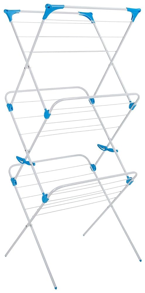 Minky 3 Tier White 15m Airer, Holds Up to 20kg, Hanger Corners