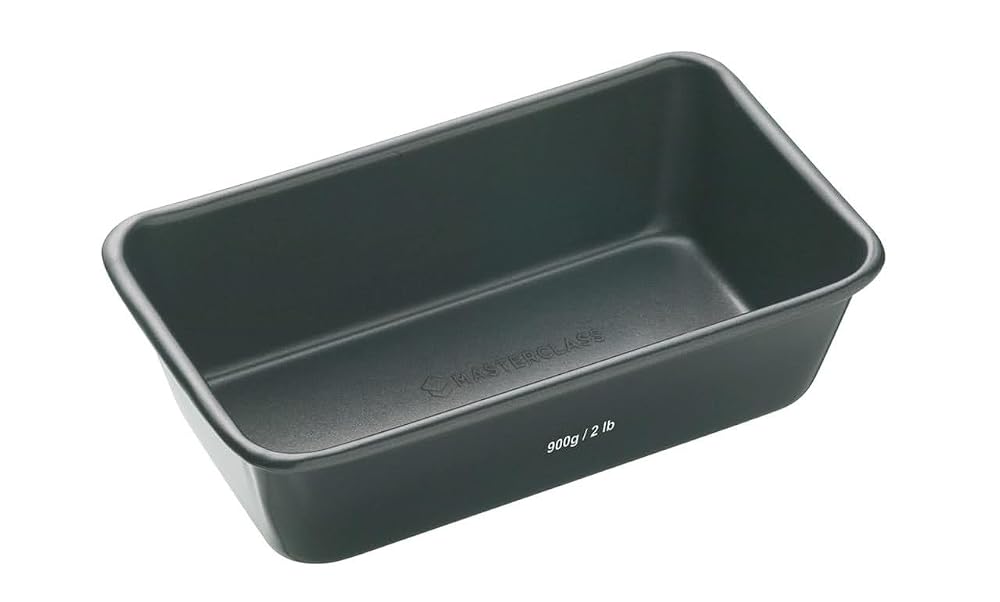 MasterClass 900g/2lb Non-Stick Loaf Tin with PTFE, PFOA and BPA Free Non-Stick, Robust 1mm Thick Carbon Steel, 23 x 13cm