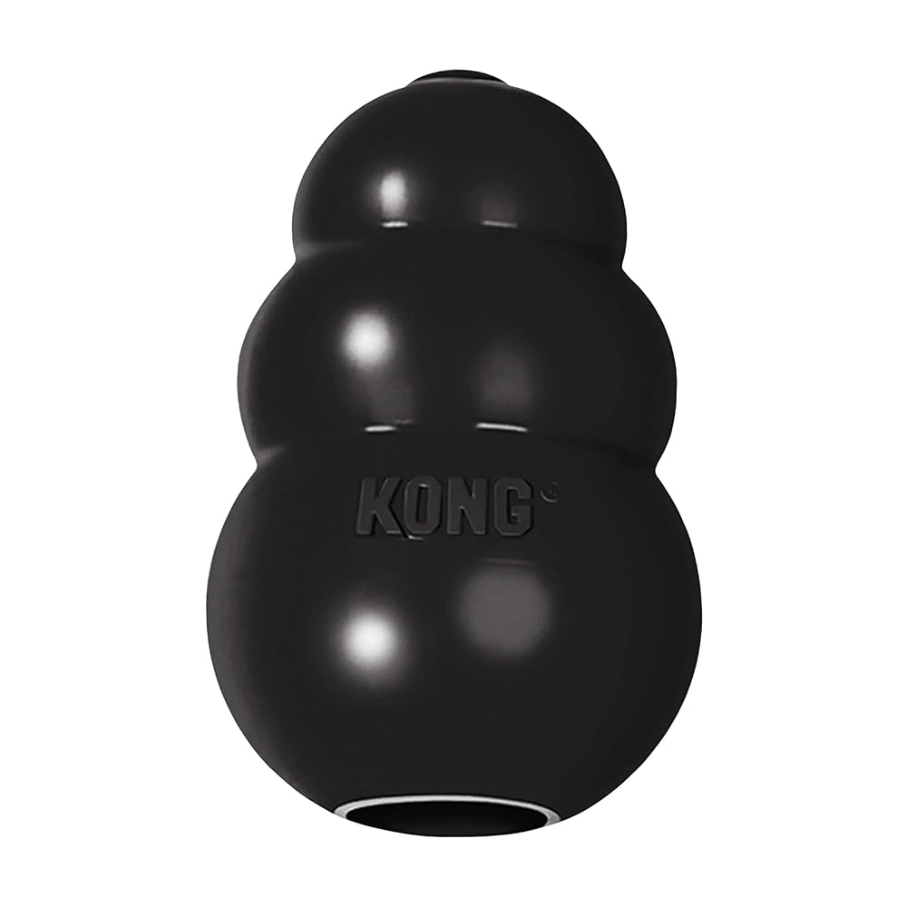 KONG Extreme Dog Toy, For Large Dogs, Treat-Fillable Hollow Interior, Most Durable Black Rubber