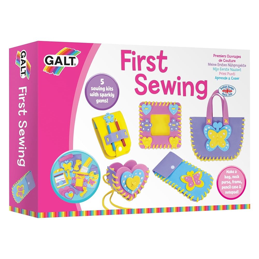 Galt First Sewing Kit, Fun Arts and Crafts Kit for Kids, Age 5 Plus
