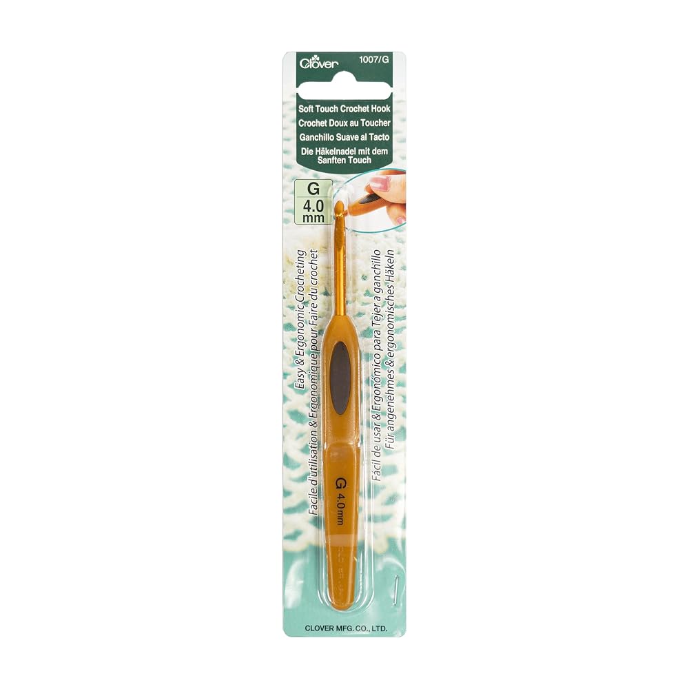 Clover 1007/G Soft Touch Crochet Hook: 4.00mm