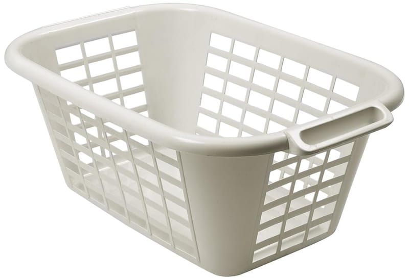 Addis Rectangular Laundry Basket, Linen, 40 Litres