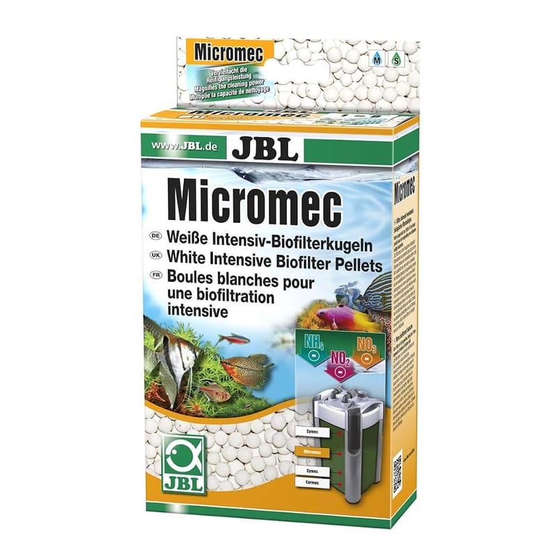 JBL Micromec 1l, Sintered Bio-Glass Balls for Aquarium Filters for Breaking Down Pollutants