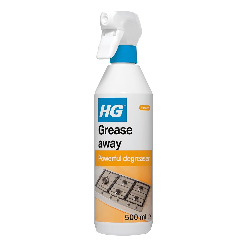 HG Grease Away Kitchen Degreaser Spray, Cuts Fat and Oil from Surfaces, 500ml