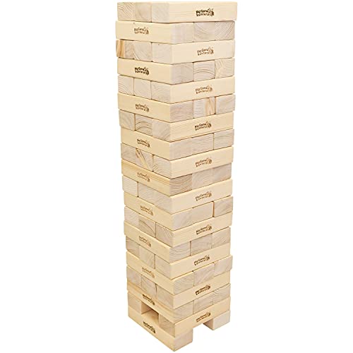 Garden Games Giant Hi-Tower - Massive Giant Tumbling Tower Game Builds From 0.9 Metres To a Maximum 2.3 Metres