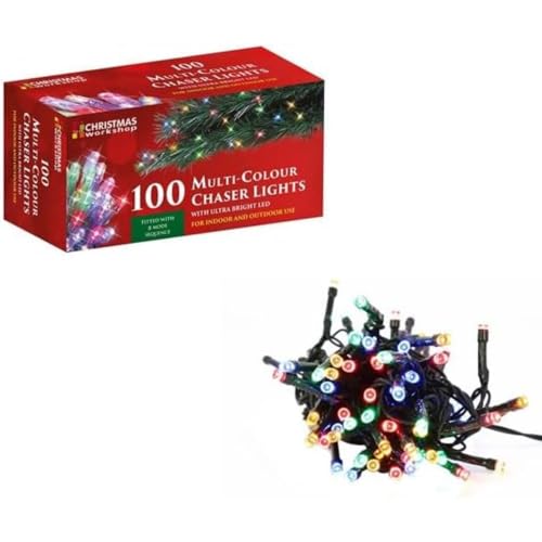 The Christmas Workshop 100 Multi-Coloured LED Christmas Fairy Lights