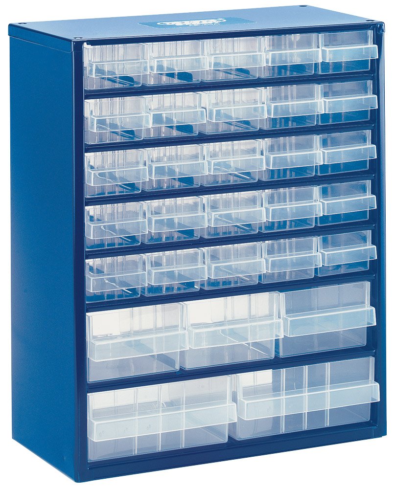 Draper 89470 30 Compartment Storage Cabinet, Multi Drawer Garage and Shed Organiser