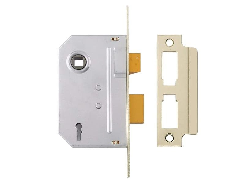 Yale Locks PM320PB30 3 Lever Mortice Sash Lock 80mm (3 Inch), Polished Brass Finish