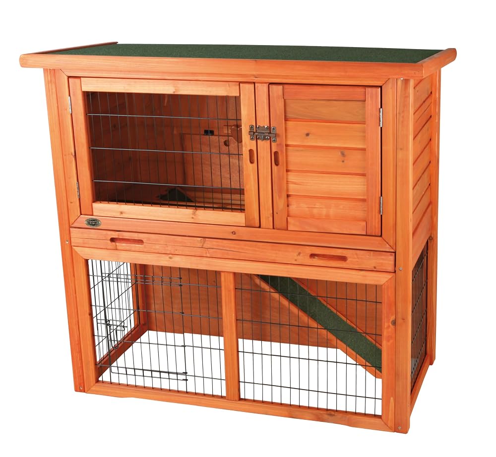 Trixie Natura Small Animal Hutch with Outdoor Run, 104 x 97 x 52 cm