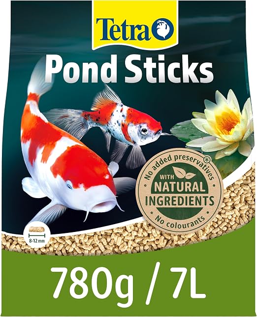 Tetra Pond Fish Food Sticks 780g - biologically balanced for pond fish | Supports healthy fish | for clear water in the pond