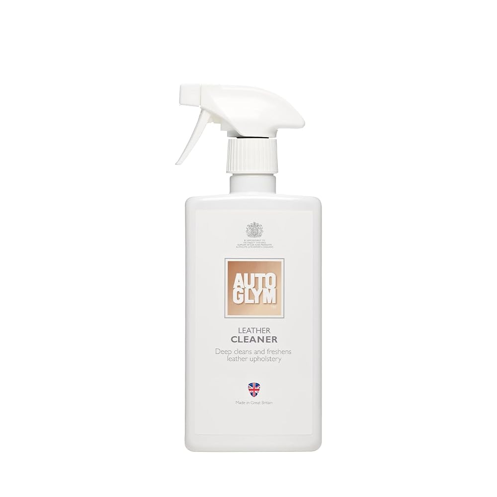 Autoglym Leather Cleaner, Interior Cleaning Spray, 500ml | Car Leather Cleaner, pH Neutral Formula – Deep Cleans & Freshens Leather Upholstery, Seats and Interior Trim