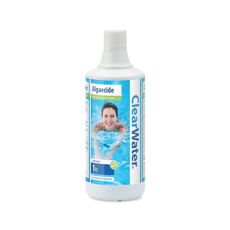Clearwater Algaecide Algae Remover for Hot Tub, Spa & Swimming Pool, 1L