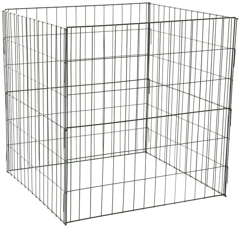 Bosmere K765 Wire Compost Bin, 100 Gallon (15.6 Cubic Feet), Plastic-Coated Steel Wire with Front-Opening Door