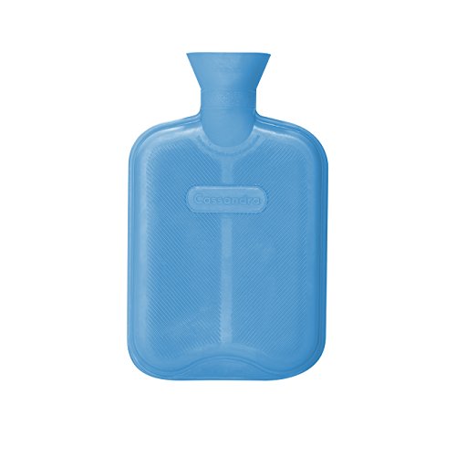 Cassandra Hot Water Bottle, Ribbed Surface Both Sides, 1.8 Litre, 5 Year Cassandra Guarantee, Colour Received Varies