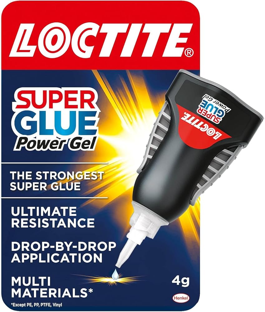 Loctite Super Glue Power Gel 1x4g - Clear, Flexible, Non-Drip Adhesive