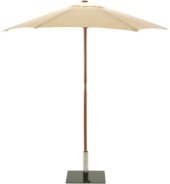 Sturdi 3m Hardwood Frame Garden Parasol - Natural