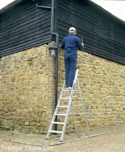 Youngman 10 Tread Platform Class 1 Alloy Step Ladder, Aluminium