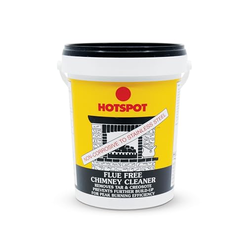 Hotspot Flue Free Chimney Cleaner 750g- – Powerful Soot & Tar Remover for Fireplaces & Stoves; Easy-to-Use Chimney Cleaning Aid for Improved Draw, Cleaner Burning & Home Heating Efficiency