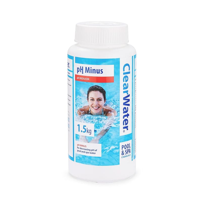 Clearwater pH Minus Decreaser, 1.5 kg Granules for Hot Tub, Spa & Swimming Pool Water Treatment