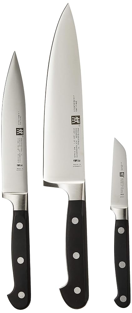 Zwilling Knife Set Professional-S 3 Parts, Stainless Steel, Silver/Black