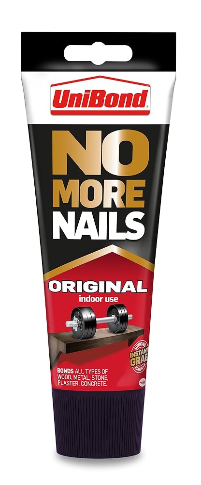 UniBond No More Nails Original, Heavy-Duty Mounting Adhesive, 200ml Tube