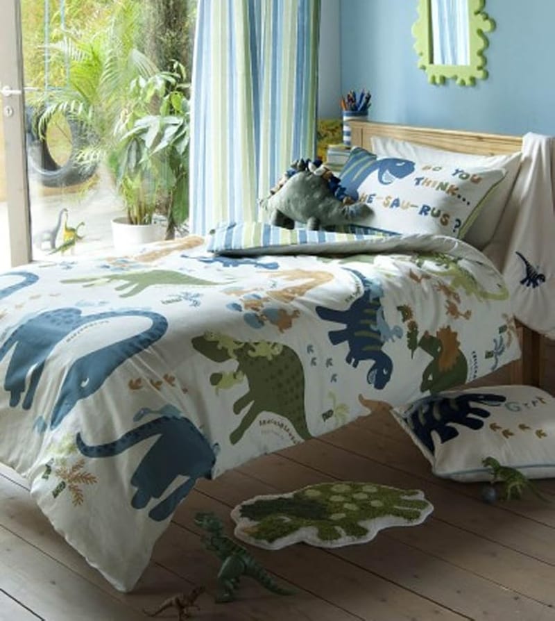 Catherine Lansfield Dino Dinosaur Single Bed Duvet Cover Set