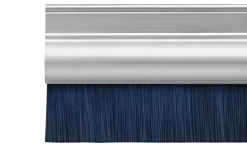 Door Draught Excluder Brush Strip 914mm – Aluminium Mill Finish Draft Stopper Seal with Hard-Wearing Polypropylene Bristles