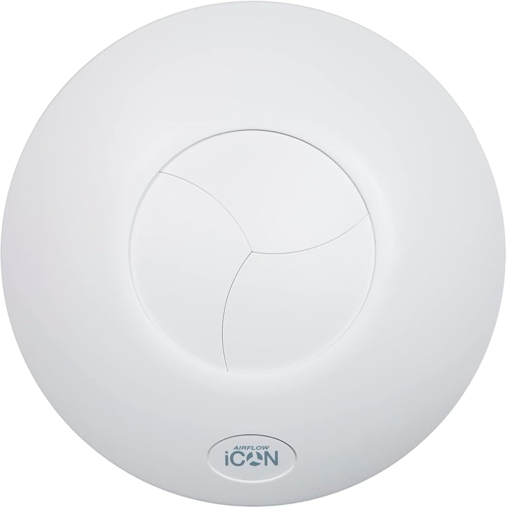 Airflow iCON 15 Bathroom Extractor Fan, 19 l/s, 100mm Duct