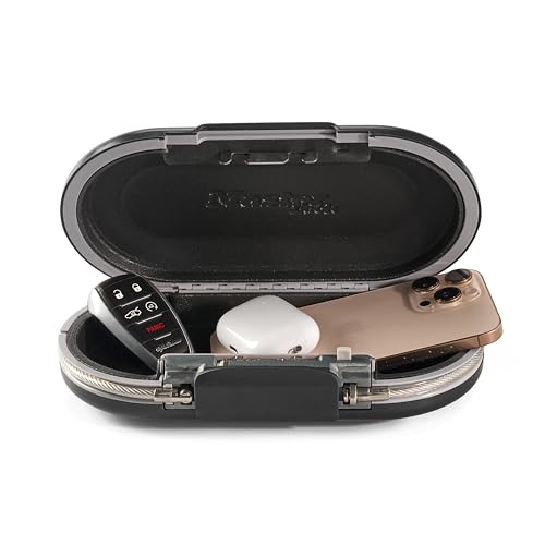 Master Lock Portable Small Lock Box, Set Your Own Combination Lock Portable Safe, Personal Travel Safe, 5900D