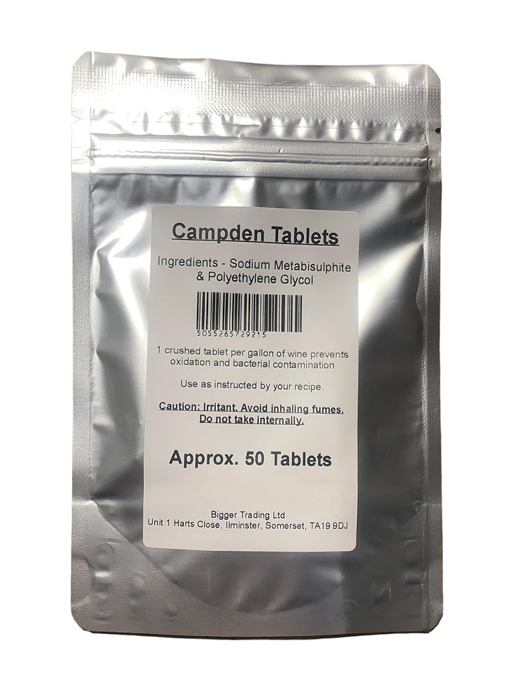 Campden Tablets - Pack of 50 (Approx.) Supplied in a Heavy Duty Resealable Pouch with Tamper Proof Seal