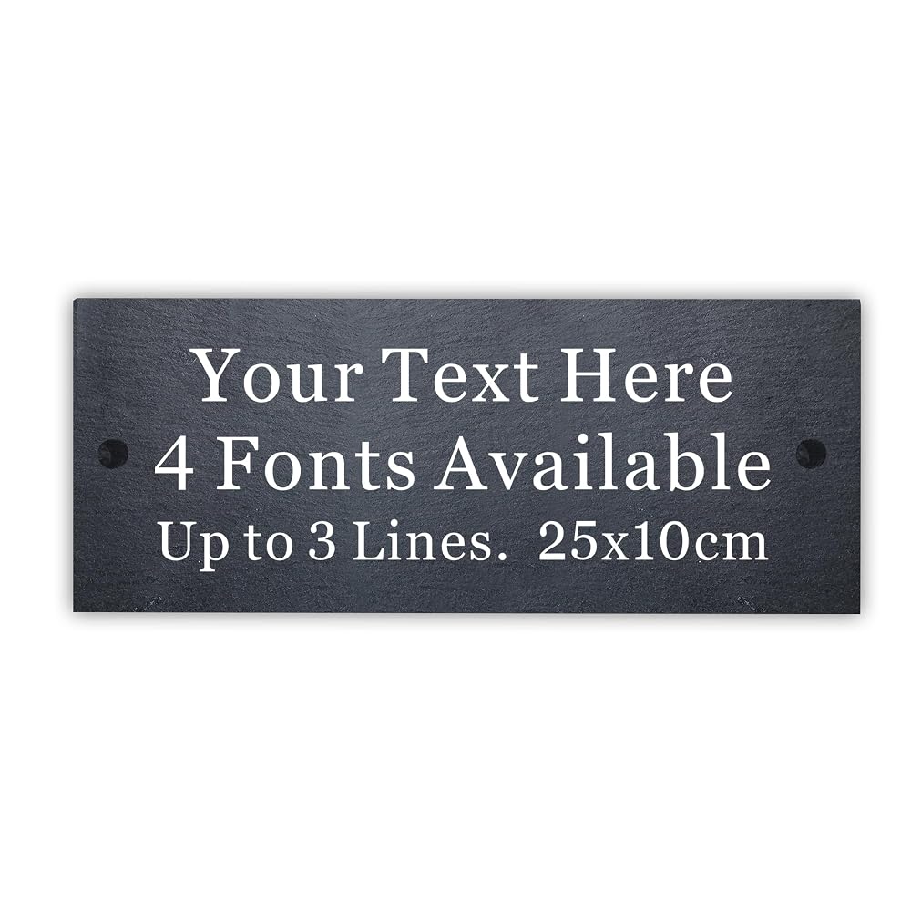 Personalised Aluminium Bridge House Number Plaque – Custom Metal Door Sign, Any Number 1–99, 14.5 x 11.5 cm