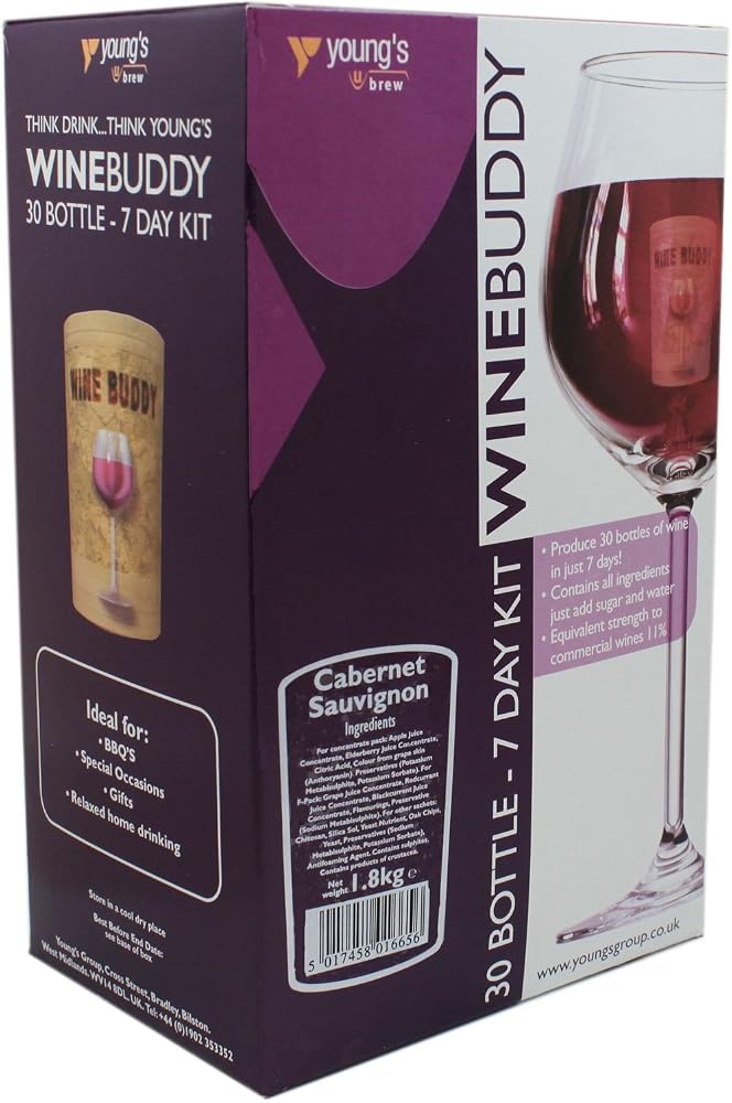 WineBuddy Cabernet Sauvignon 30 Bottle Kit