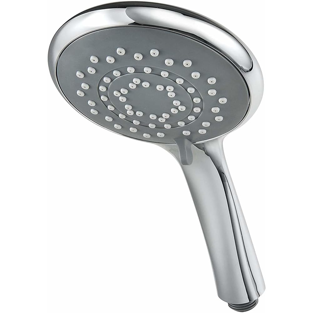 Triton Showers Showerhead, 5 Spray Patterns, High Pressure, 8000 Series, Chrome Finish