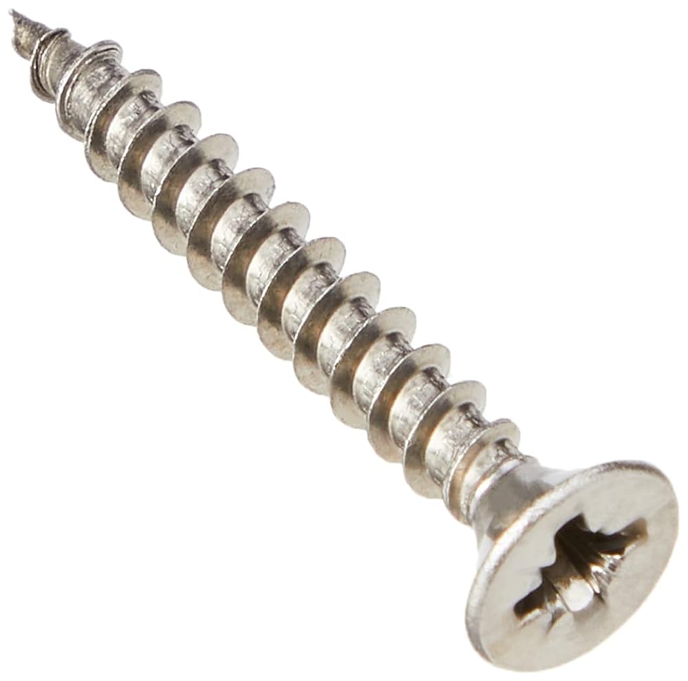 ForgeFix Multi-Purpose Single Thread Screws | 4.0 x 30mm | A2 Stainless Steel | Box 200