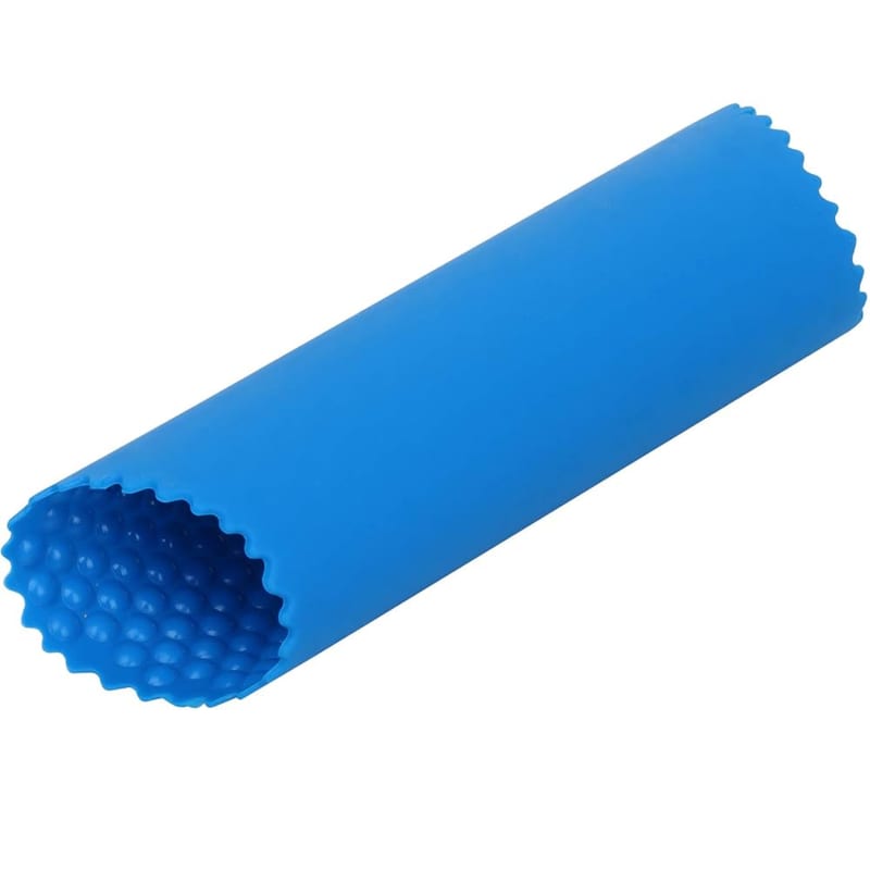 TRIXES Garlic Press - Silicone Garlic Peeler - Easy Roller Garlic Peeling Tube, Blue