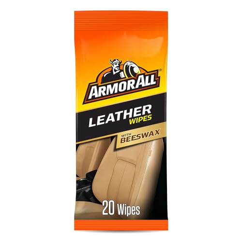 Armor All Leather Wipes With Beeswax, Biodegradable Leather Car Cleaning
