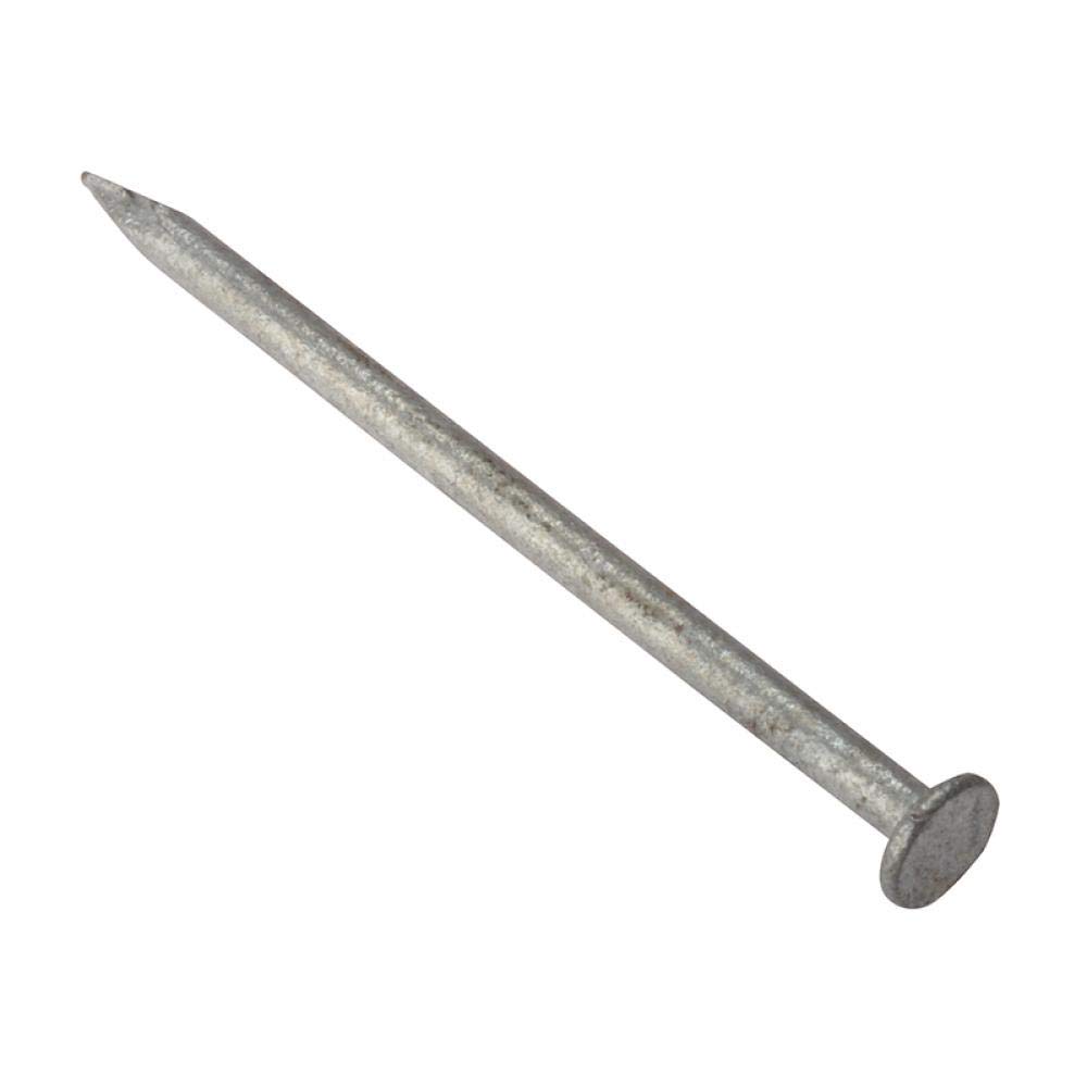 ForgeFix Round Head Nails 3.75 x 75mm Galvanised, Bag 500g