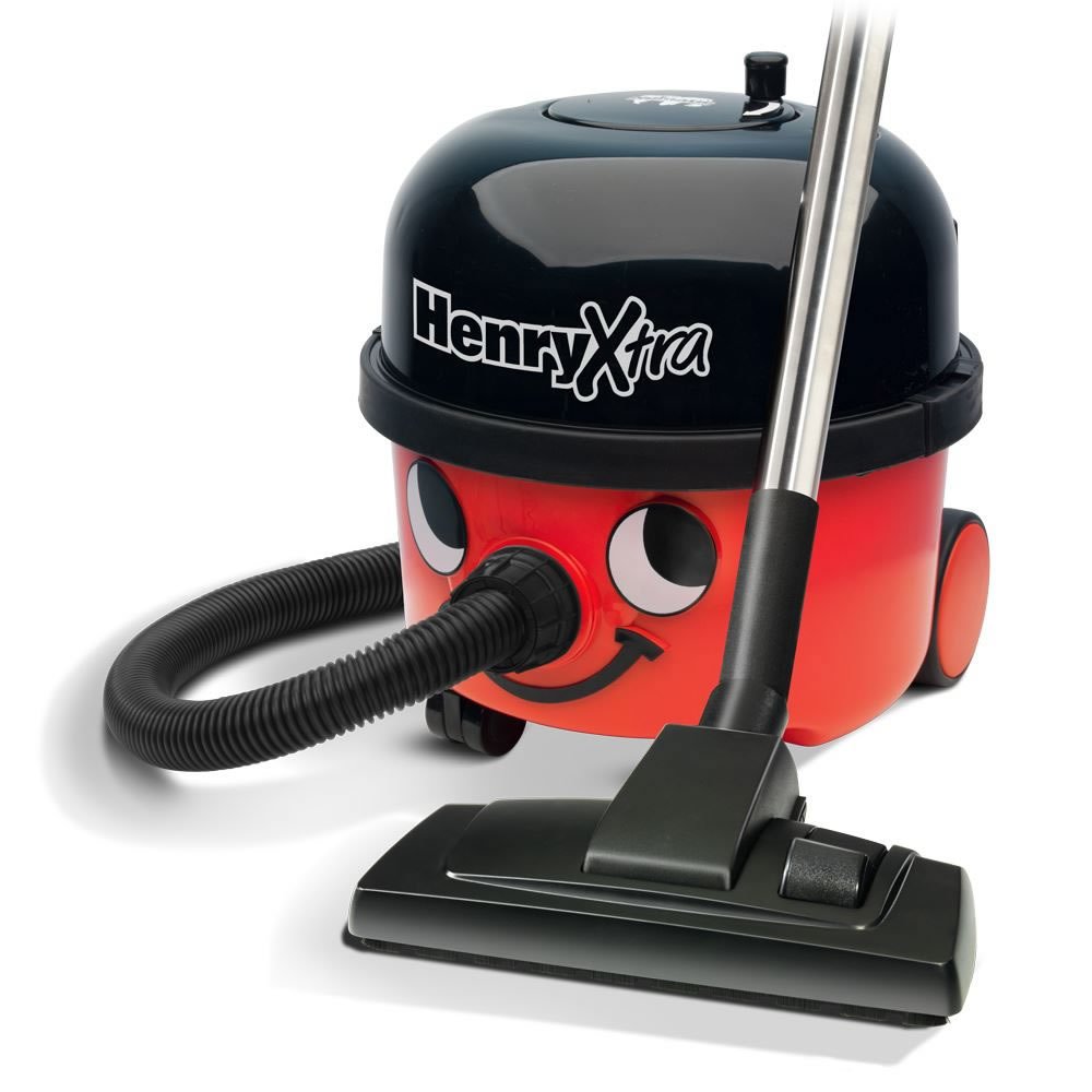 Numatic HVX200A Henry Xtra Bagged Cylinder Vacuum Cleaner, 9 Litre, 580W, Red