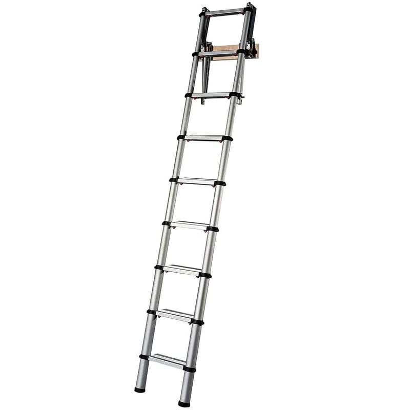 Youngman 301000 Telescopic Loft Ladder, Aluminium, 2.6 Metres