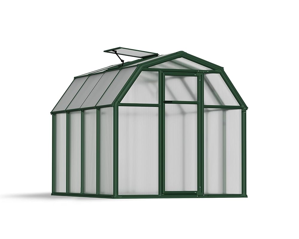 Palram Canopia EcoGrow 6x8 Greenhouse, Green