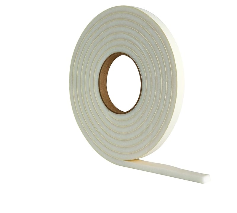 Stormguard Extra Thick Self-Adhesive Draught Excluder Strip, 3.5m, White Rubber Foam, Gaps 4-7mm