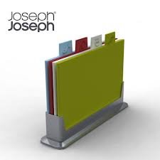 Joseph Joseph Large Index Chopping Board Set, Colour-Coded, Set of 4