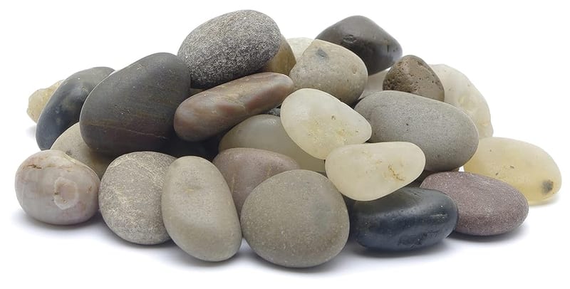 Marina Decorative Aquarium Gravel, Natural Beach Pebble, 12-18mm, 2kg