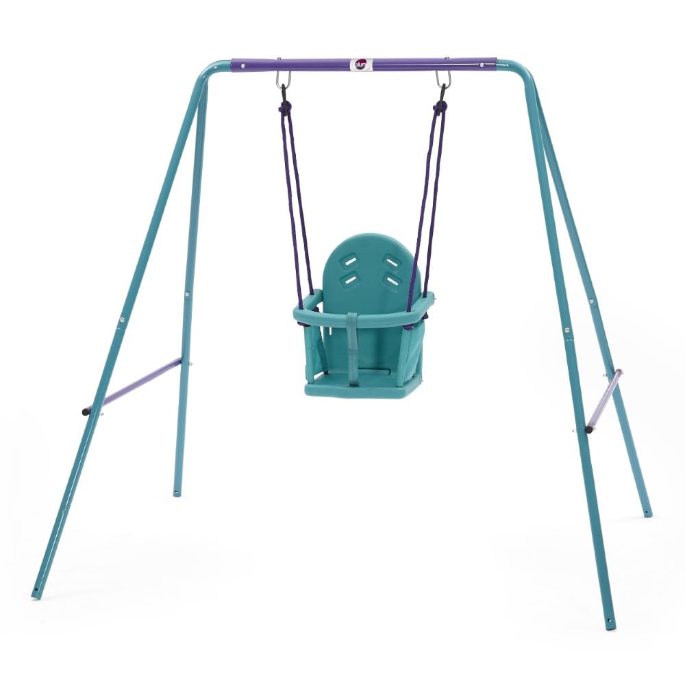 Plum 2 in 1 Growable Garden Swing Set with 2 Interchangeable Swing Seats