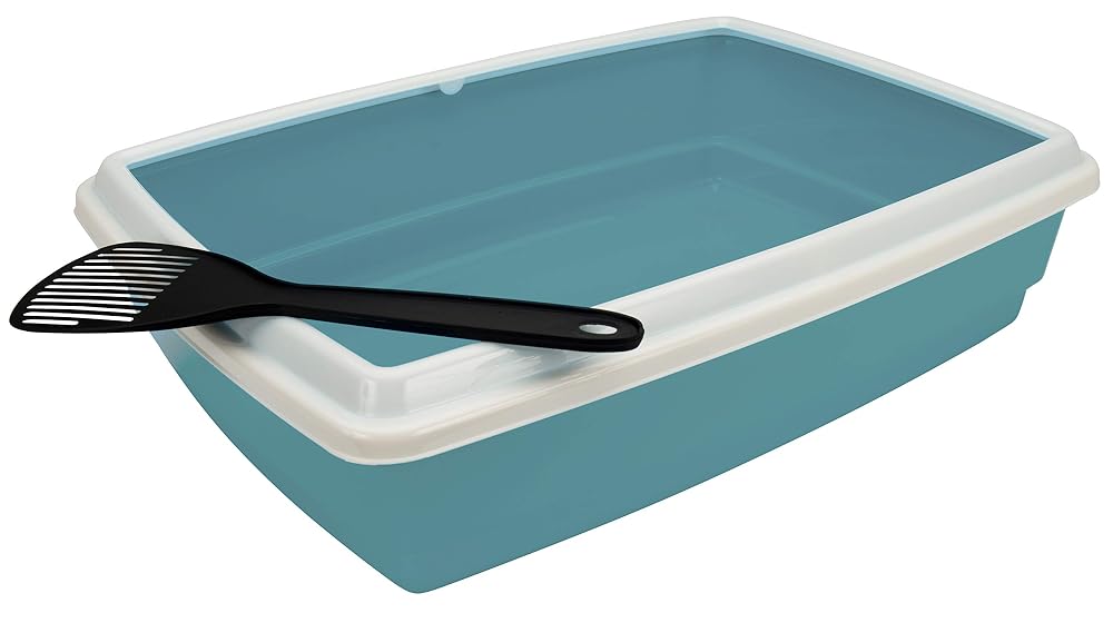 Agrobiothers Cat Litter Tray with Rim and Scoop, 54 cm