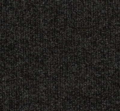 20 Anthracite Black FINE Rib Home Office Carpet Tiles, 50x50cm, 5m² Coverage