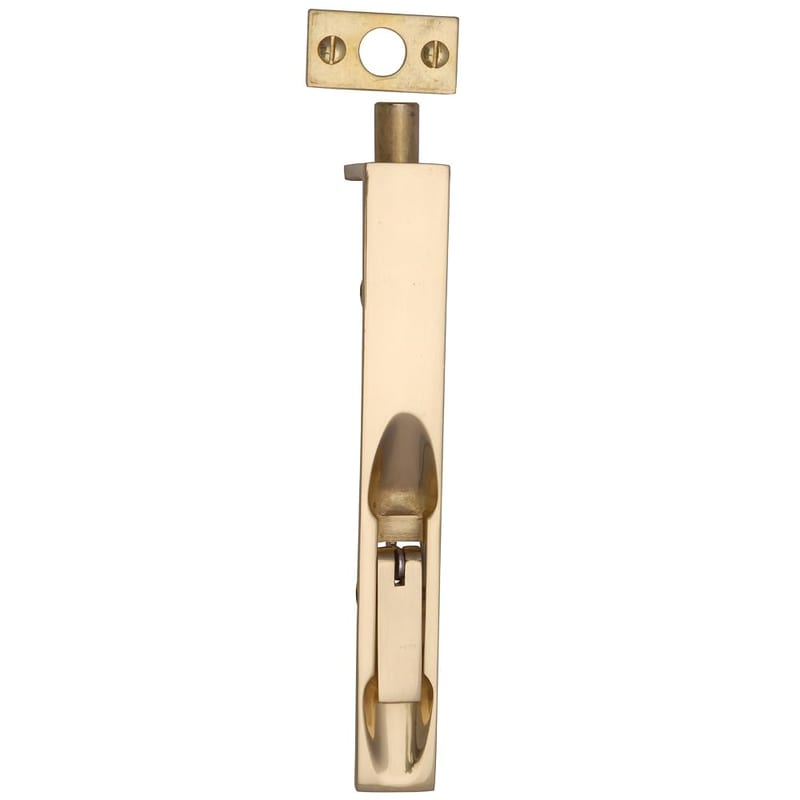 Heritage 8" Polished Brass Door Flush Bolt 200mm