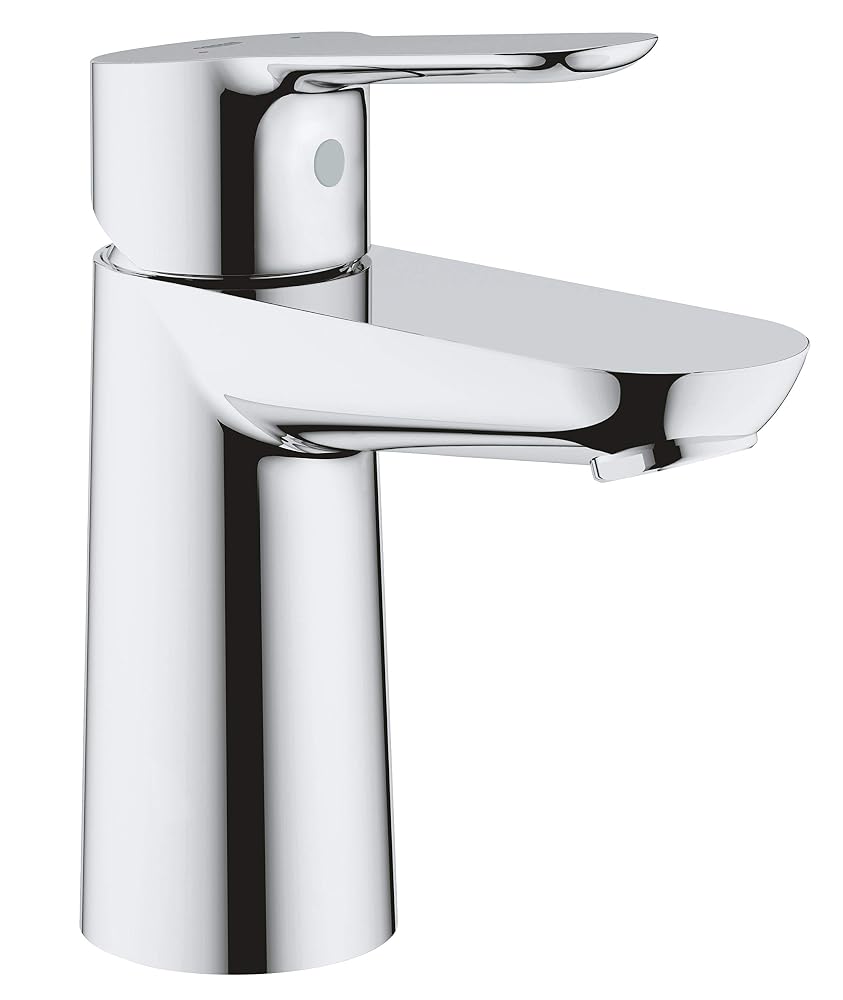 GROHE BauEdge Smooth Body Single-Lever Basin Mixer Tap, Chrome