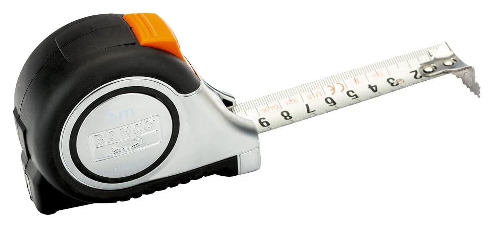 Bahco MTS-8-25 Metric Measuring Tape with Magnetic Tip, 8m